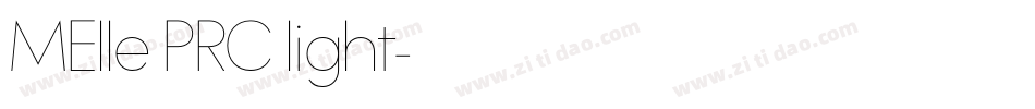 MElle PRC light字体转换